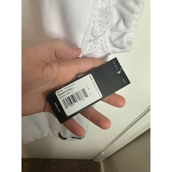 Adidas Football Climilite Jeresy Shirt Tech Fit Hyped J Size Large #0485 - Picture 3 of 6